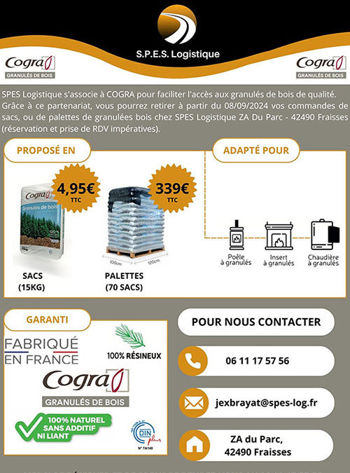 Partenaire COGRA – Vente de granulés